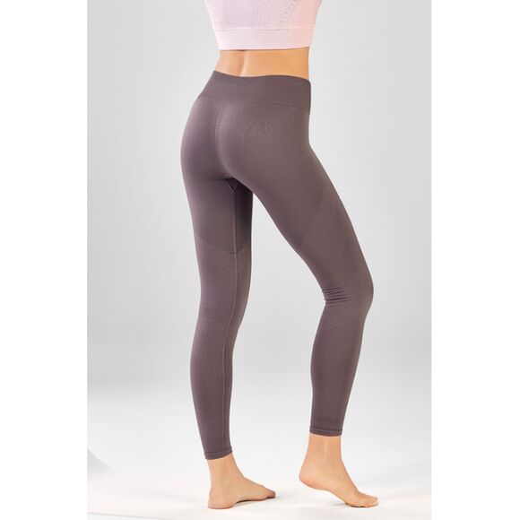 Fabletics Shadow Mid Rise Seamless Rib 7/8 Leggings Compression Sculpt Yoga Sz M - Picture 8 of 9